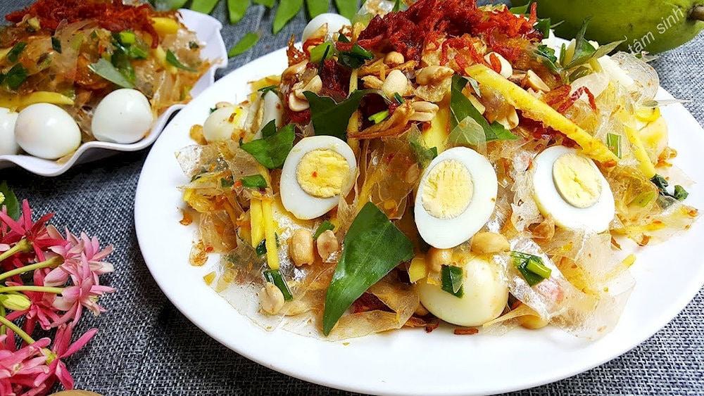 Banh Trang Tron is widely enjoyed, especially in the southern and central regions